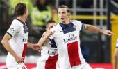 Ibrahimovic hat-trick puts PSG four points clear