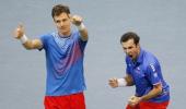 Czechs win doubles to take 2-1 lead in Davis Cup final