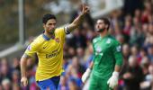 EPL: Arteta scores, then sent off as Arsenal beat Crystal Palace