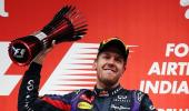 Four-times F1 champion Vettel joins greats with Indian GP win