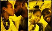 Blissful LeBron James shares 'first post-wedding' pictures!