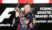 Formula One: Vettel vrooms to hat-trick win in Singapore