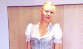 Russian Sharapova celebrates 27th birthday in traditional German style!