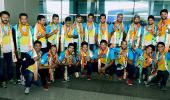 Rousing reception for Indian hockey team