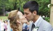 PHOTOS: Honeymoon over as Djokovic works for win