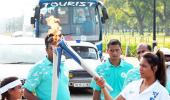 Drama at Asian Games Torch Lighting ceremony