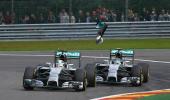 Hamilton says Rosberg hit him on purpose