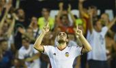 La Liga: Valencia romp to 3-0 win over 10-man Malaga