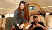 PHOTOS: Ivanovic takes flight; turns stewardess!