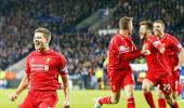 EPL PHOTOS: Gerrard helps in Liverpool win, United beat Stoke