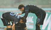 Serie A: Mancini Inter triumph at rain-drenched Chievo