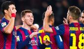 La Liga: Messi nets brace, Suarez finally scores in Barca rout