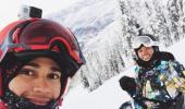 Fast and furious Lewis Hamilton hits ski slopes sans girlfriend