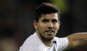 Manchester City striker Sergio Aguero sidelined for a month