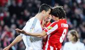 La Liga: Ronaldo sent off in Madrid draw; Costa takes Atletico to top