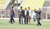 FIFA team inspects Cooperage ground as part of U-17 WC preparation