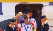 World Champions Germany arrive home to rousing reception