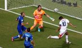 Ruiz takes Costa Rica past Italy and into last 16; England exit