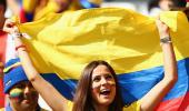 PHOTOS: Colombia fans dance their way into heart of Brazil