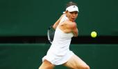 Halep seizes Centre Court chance to open Wimbledon account