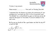 World Cup sidelights: U.S. team prepares leave letter for soccer fans!