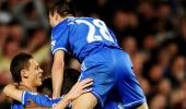 EPL PHOTOS: Chelsea surge clear with Tottenham drubbing; United demolish West Brom