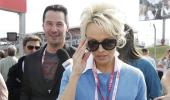 Pamela Anderson, Keanu Reeves make star appearance at US GP