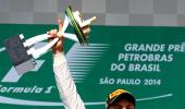 Rosberg wins in Brazil to cut Hamilton's lead