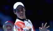 Nishikori powers to victory over Murray at Tour Finals