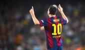 Messi nears scoring record, Ronaldo double fires Real