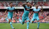 Arsenal optimism punctured as West Ham claim shock win