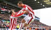 EPL PHOTOS: Shaqiri shines as Stoke sink ragged City