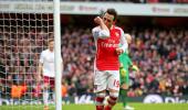 EPL PHOTOS: Arsenal fire five past hapless Villa