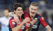 Serie A: Genoa end sorry run by beating 10-man Lazio