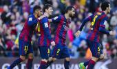 La Liga: Messi hits record treble, holders Atletico lose at Celta