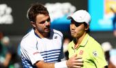 'Nervous' Wawrinka avenges Nishikori with fighting win