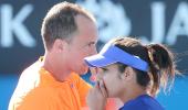 Paes-Hingis in Aus Open final; Sania-Soares lose in semis