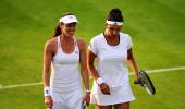 Sania-Hingis storm into Wimbledon semis