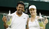 Paes-Hingis win mixed doubles title at Wimbledon