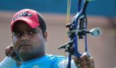 Rajat Chauhan in gold medal race at World archery