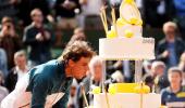 PHOTOS: Birthday boy Nadal takes the cake at Roland Garros