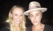 First look: Tennis star Wozniacki meets Justin Beiber