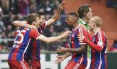 Rampant Bayern hit four past Werder in ill-tempered tie