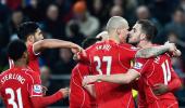 EPL PHOTOS: Henderson's freak goal helps Liverpool