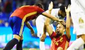 Football friendlies: Spain down England; Double for Dutchman Robben