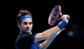 World Tour Finals PIX: Federer ends Djokovic's 23-match winning streak