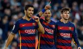 La Liga: Neymar double as Barca's rampant strikers sink Sociedad