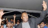 Pele gets warm reception in New Delhi