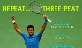 Novak Djokovic: Repeat. Three-peat.