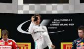 F1: Rosberg extends win streak in China, Hamilton seventh